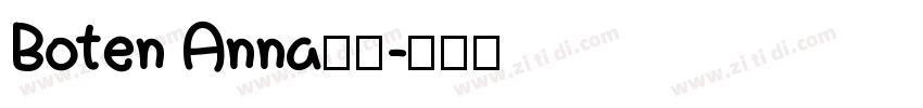 Boten Anna字体字体转换